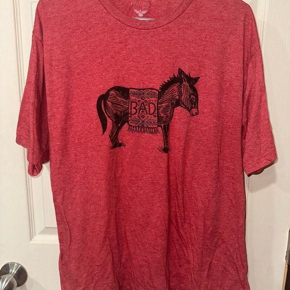 Pajaro Men’s Short Sleeve Tee Bad Burro Donkey - Picture 1 of 3